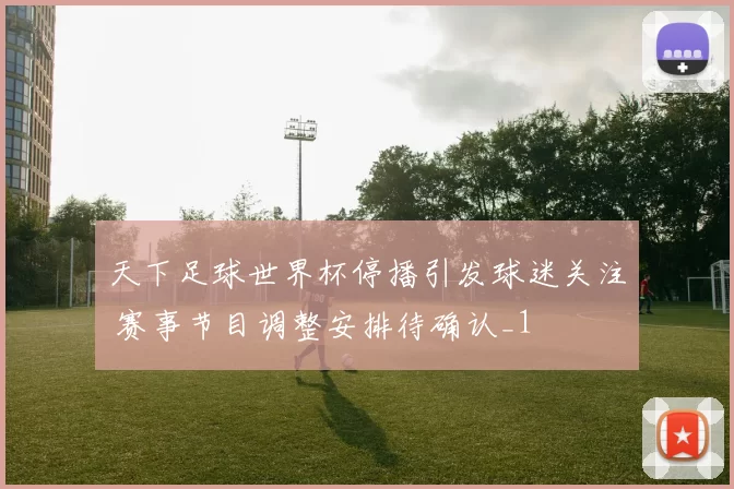 天下足球世界杯停播引发球迷关注 赛事节目调整安排待确认_1
