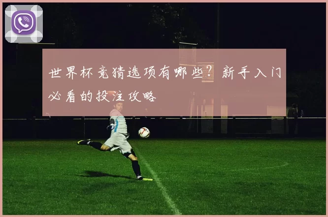 世界杯竞猜选项有哪些?新手入门必看的投注攻略